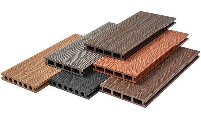 embossed wpc deck board in china